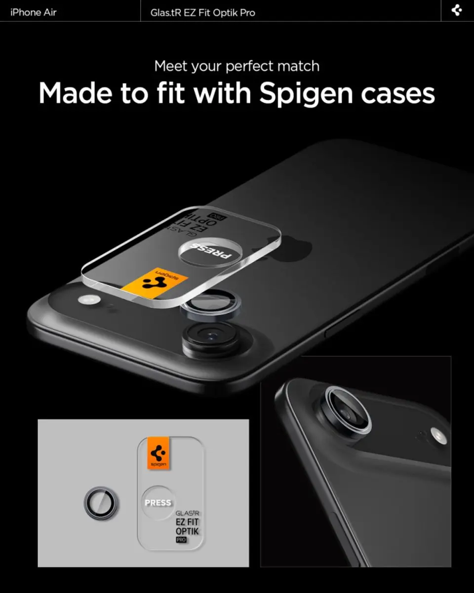Spigen Optik Pro L-Series Camerabekleding iPhone 17/16/16 Plus - 2 Stuks