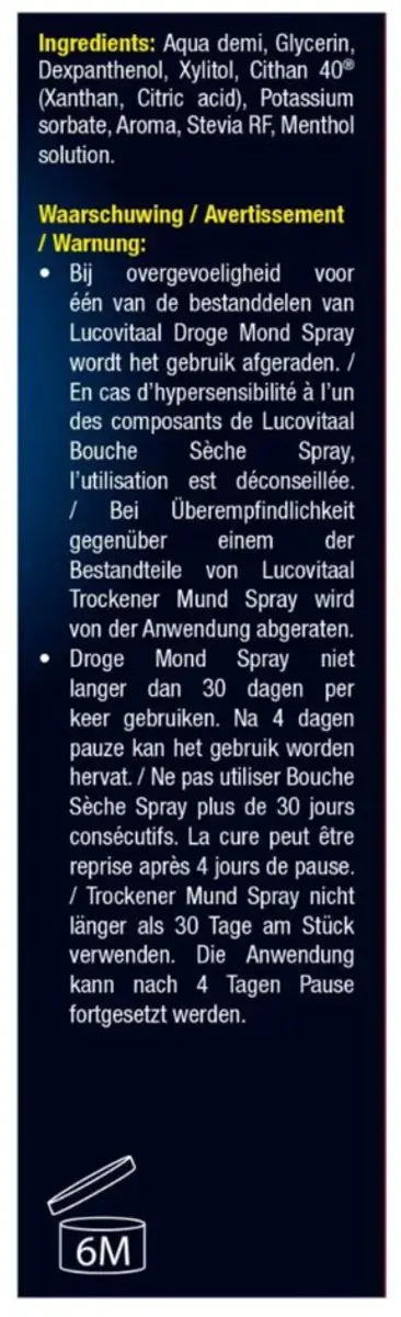 Lucovitaal Droge Mond Spray - 2x20ml