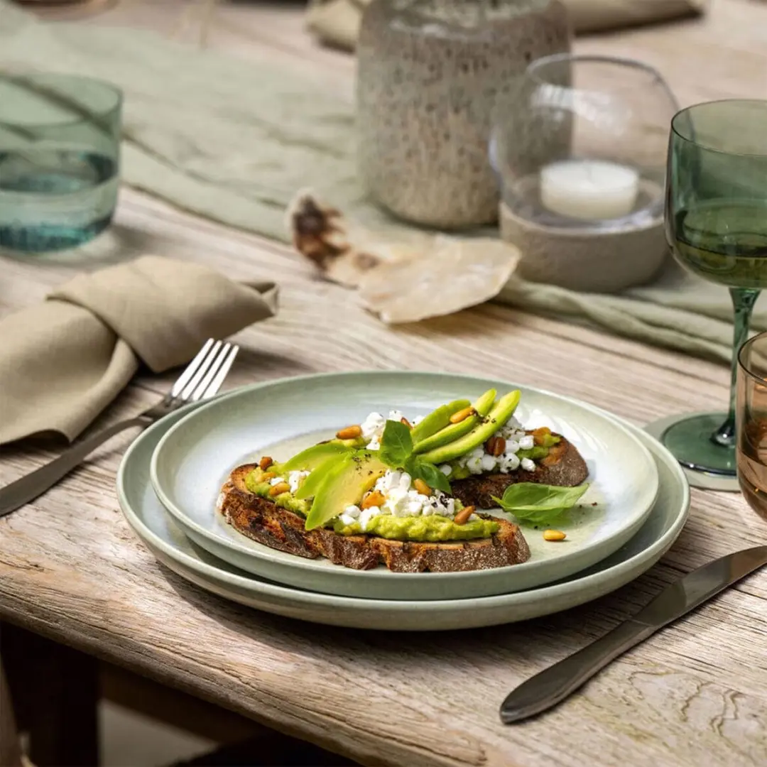 Villeroy & Boch Perlemor Alga Dinerbord 27cm - 6 Stuks - Groen