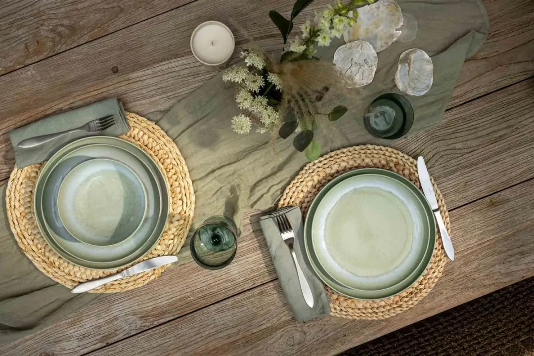 Villeroy & Boch Perlemor Alga Dinerbord 27cm - 6 Stuks - Groen
