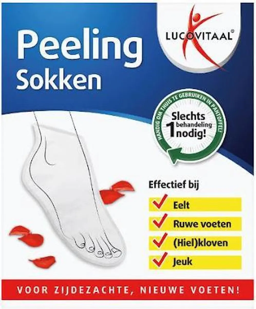 Lucovitaal Peeling Sokken - 1 Paar