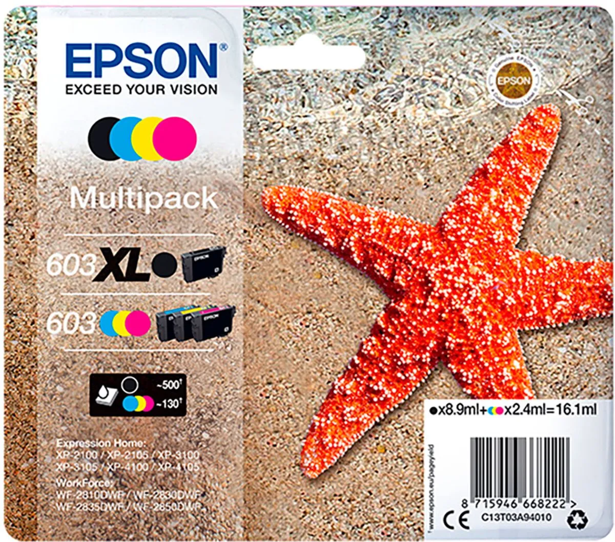 Epson 603 XL C13T03A94010 Inktcartridge - Multicolor