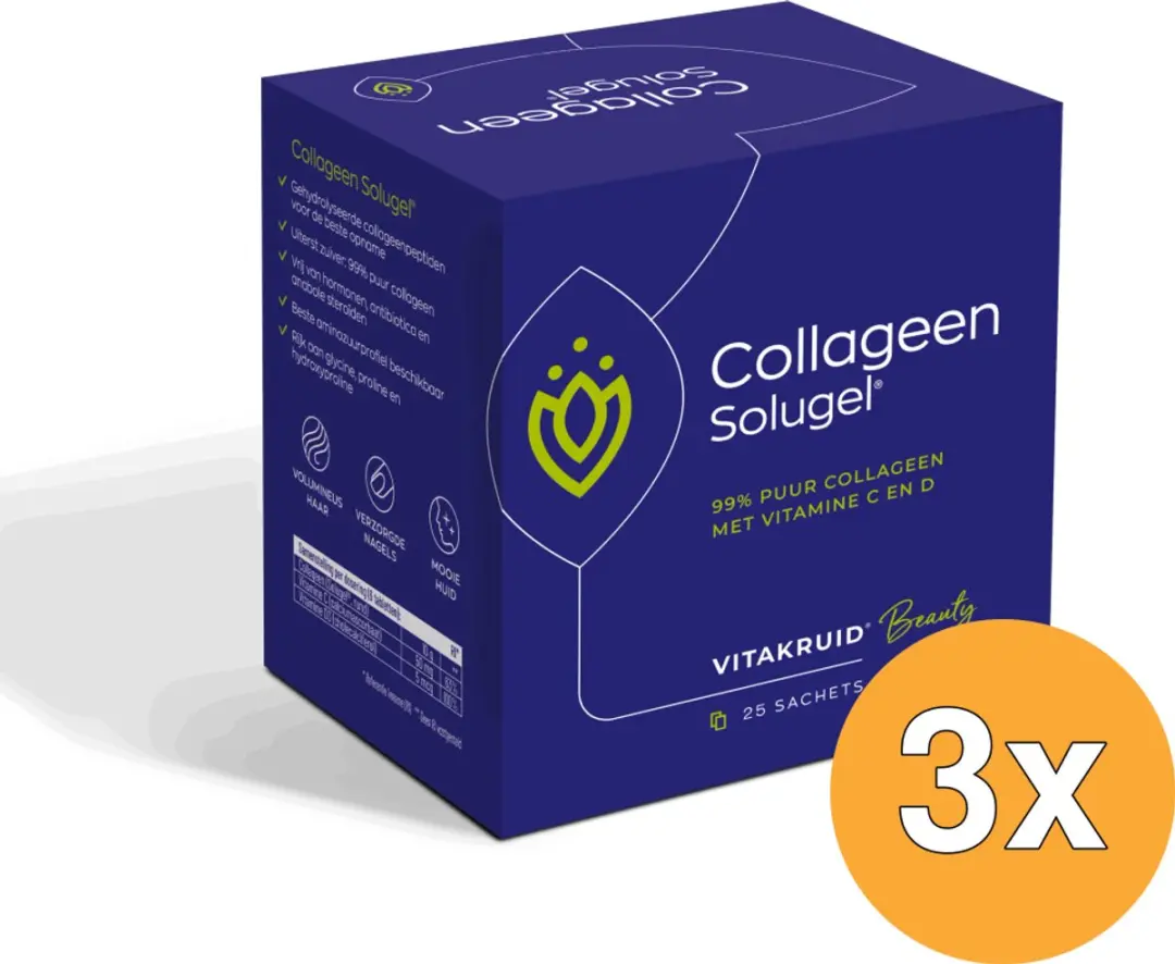 Vitakruid Collageen Solugel 75 Stuks (3x25)
