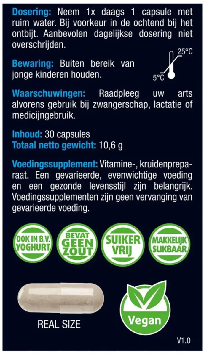 Lucovitaal NAD+ Capsules - 30 Stuks