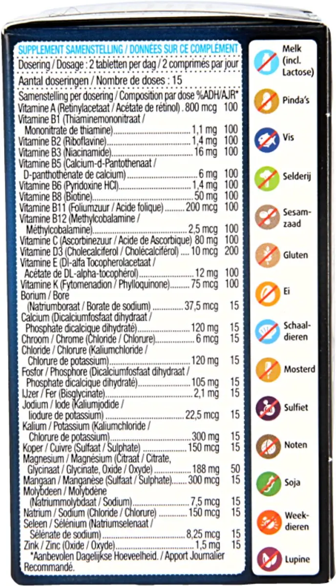 Lucovitaal Magnesium Vitamine & Mineralen 30 tabletten