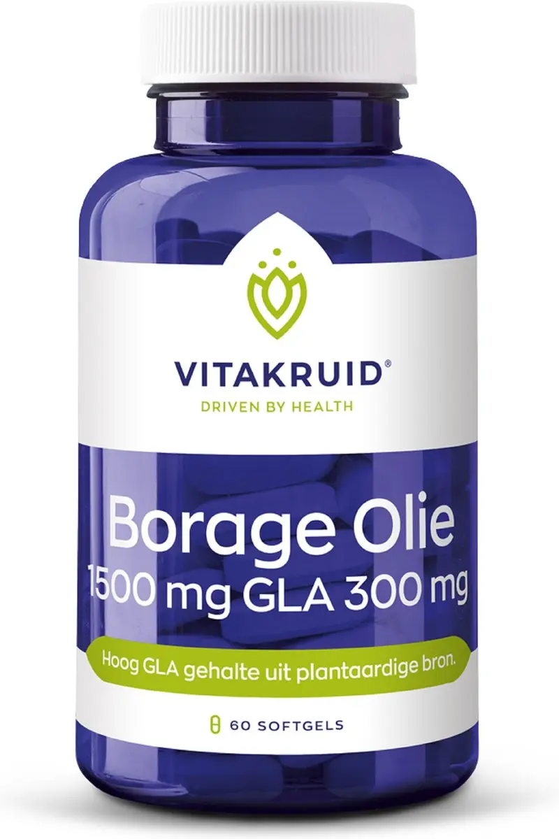 Vitakruid Borage Olie 1500mg GLA 300mg