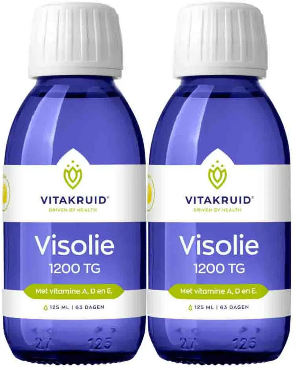 Vitakruid Visolie 1200 TG Vloeibaar - 2x125ml