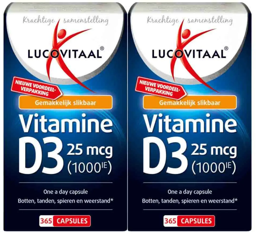 Lucovitaal Vitamine D3 25mcg - 730 Capsules