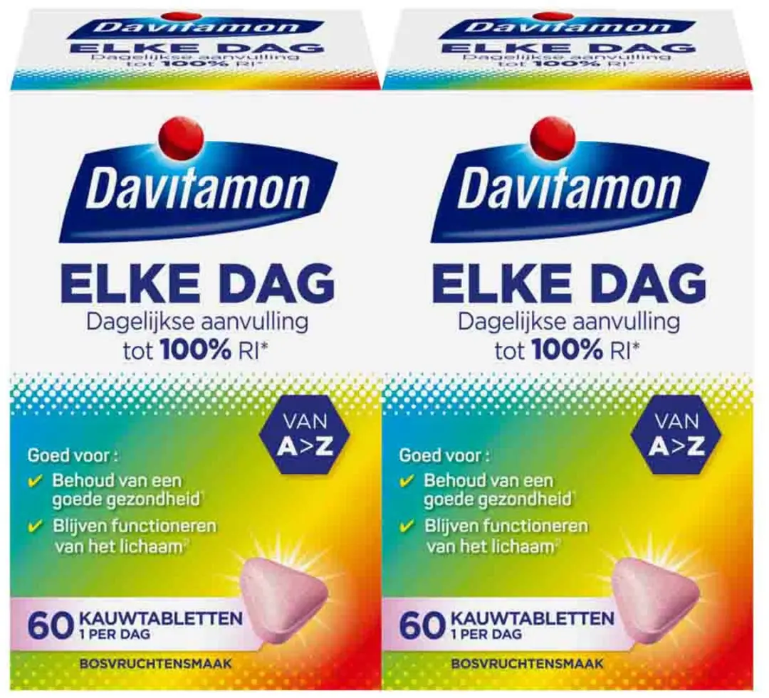 Davitamon Elke Dag Kauwtabletten - 120g (2x60)