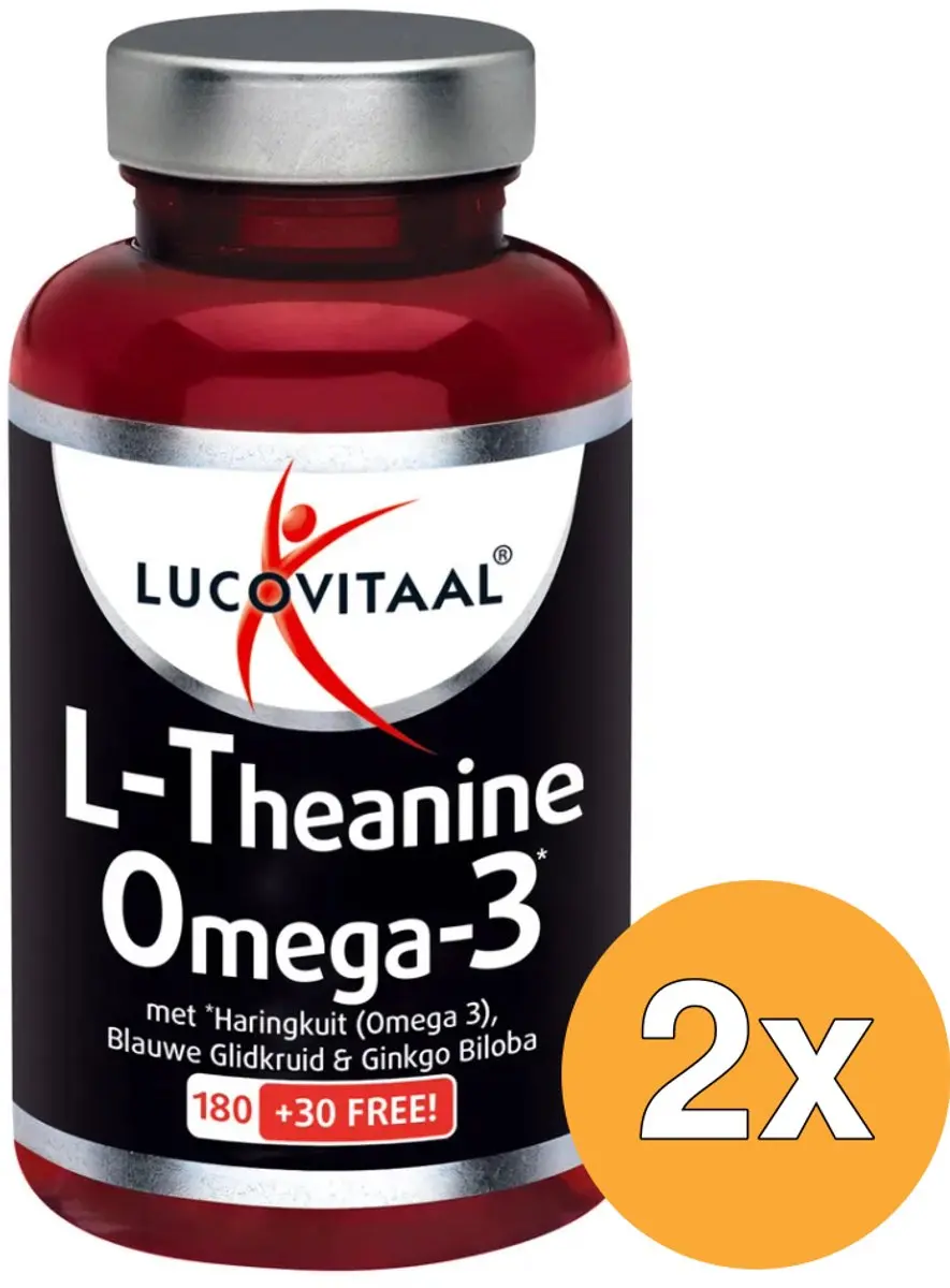 Lucovitaal L-Theanine Omega 3 210 Capsules