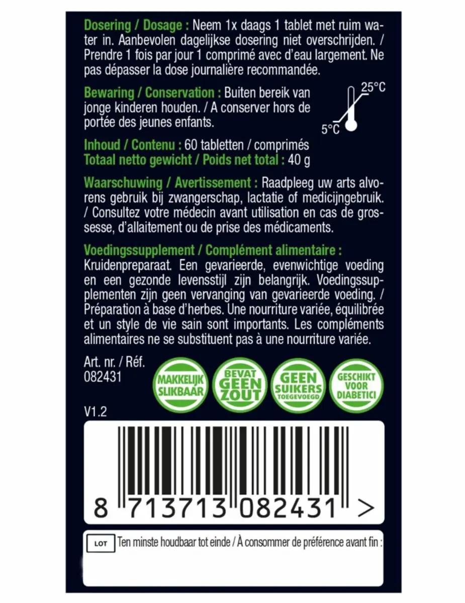 Lucovitaal Maca 1500mg - 120 tabletten