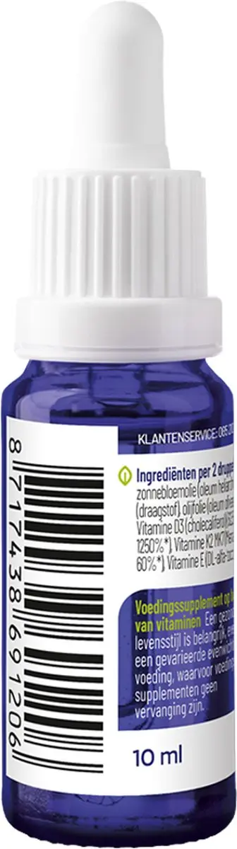 VitaKruid Vitamine D3 & K2 10ml - afbeelding 6 van 6