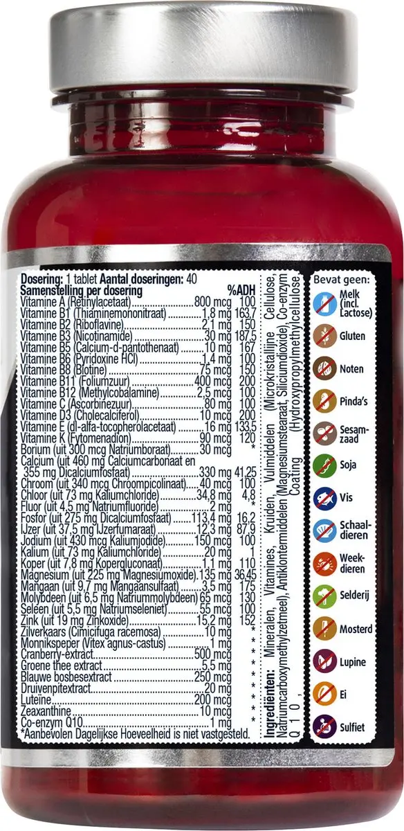 Lucovitaal Compleet Vrouw Multivitamine - 40 Tabletten