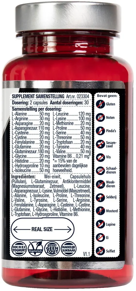 Lucovitaal Aminozuren Compleet + B6 60 Capsules