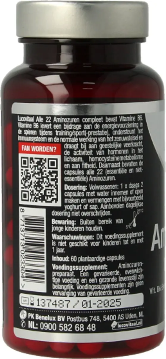 Lucovitaal Aminozuren Compleet + B6 60 Capsules