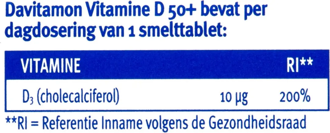 Davitamon Vitamine D3 260g Smelttabletten - 2x130 Stuks