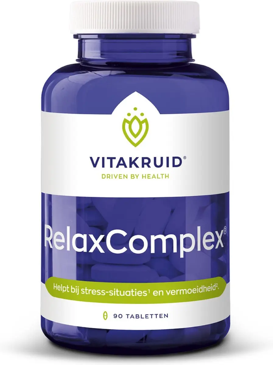 Vitakruid RelaxComplex Magnesium Tauraat & Vitamine D3 90 Tabletten