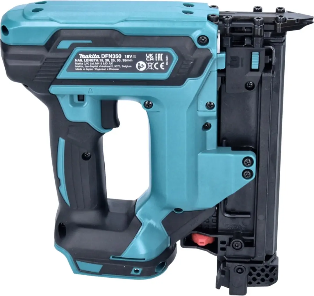Makita DFN350RM1 Accu Spijkermachine 18V - 15-35mm - 20 Stuks