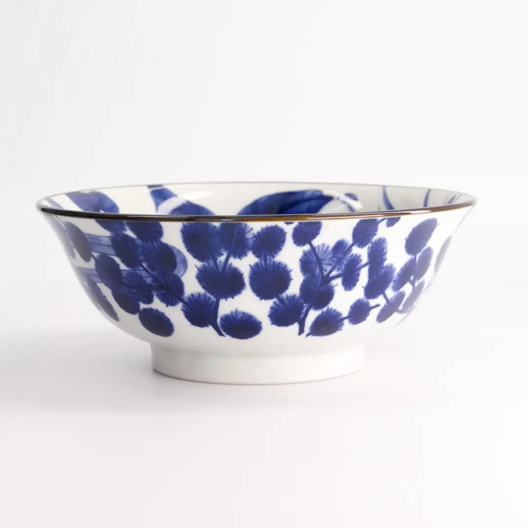 Tokyo Design Studio Mixed Bowls Iris - 20,5x8cm - Blauw/Wit