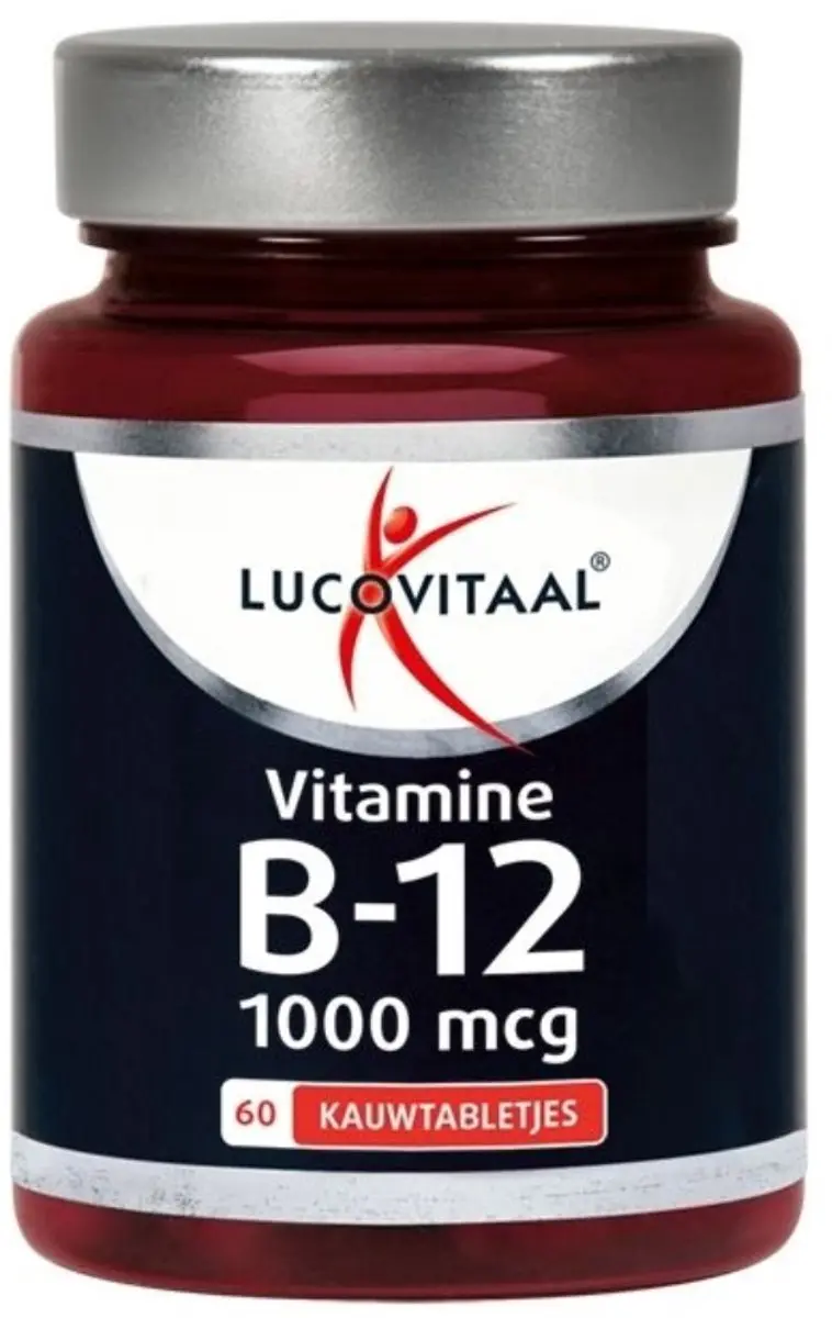Lucovitaal Vitamine B12 1000 µg Kauwtabletten - 60 Stuks - Kersensmaak