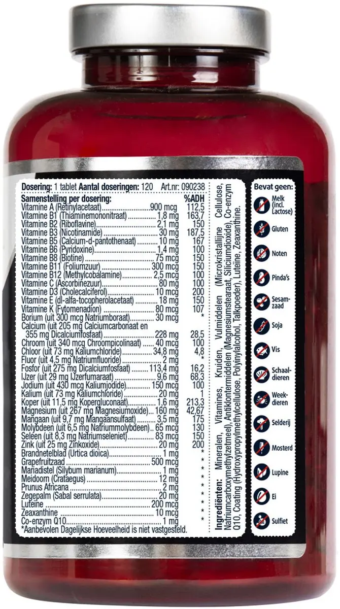 Lucovitaal Multi+ Compleet Man 120mg