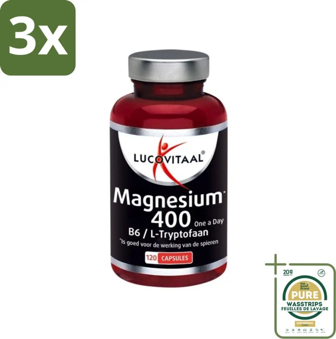 Lucovitaal Magnesium 400 B6/L-Tryptofaan 120 Tabletten
