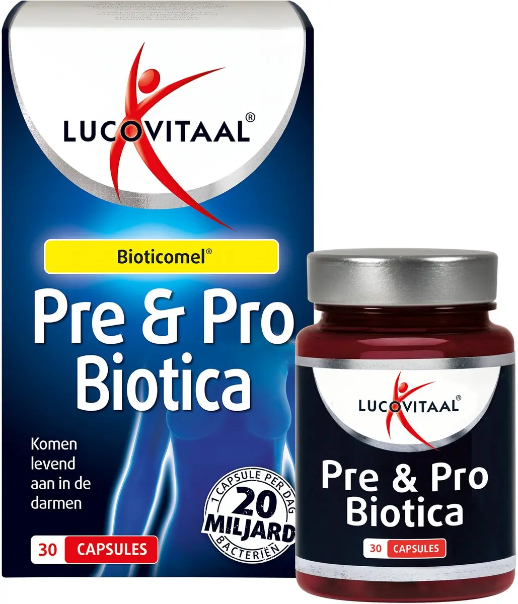 Lucovitaal Bioticomel Prebiotica 30 Capsules - 20 Miljard - afbeelding 6 van 6