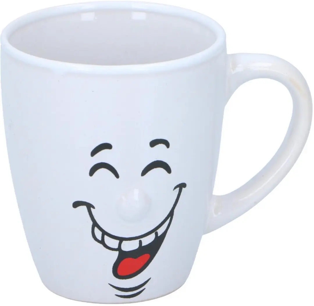 Bellatio Design Funny Faces Koffiemokken - 9 Stuks - 348ml
