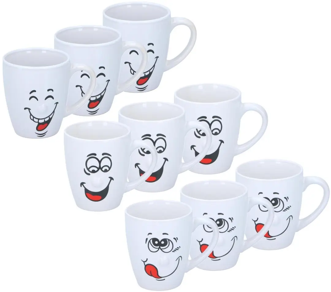 Bellatio Design Funny Faces Koffiemokken