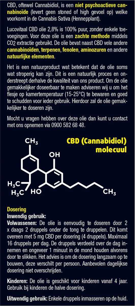 Lucovitaal CBD 2.8% Voedingssupplement 10ml