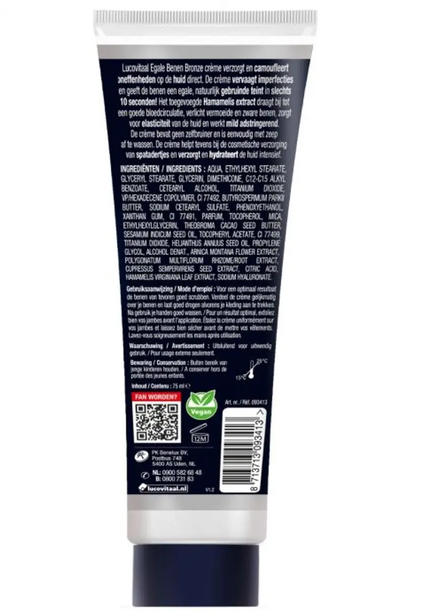 Lucovitaal Egale Benen Bronze Crème 75ml