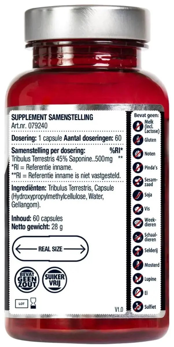 Lucovitaal Tribulus Terrestris 60 Capsules