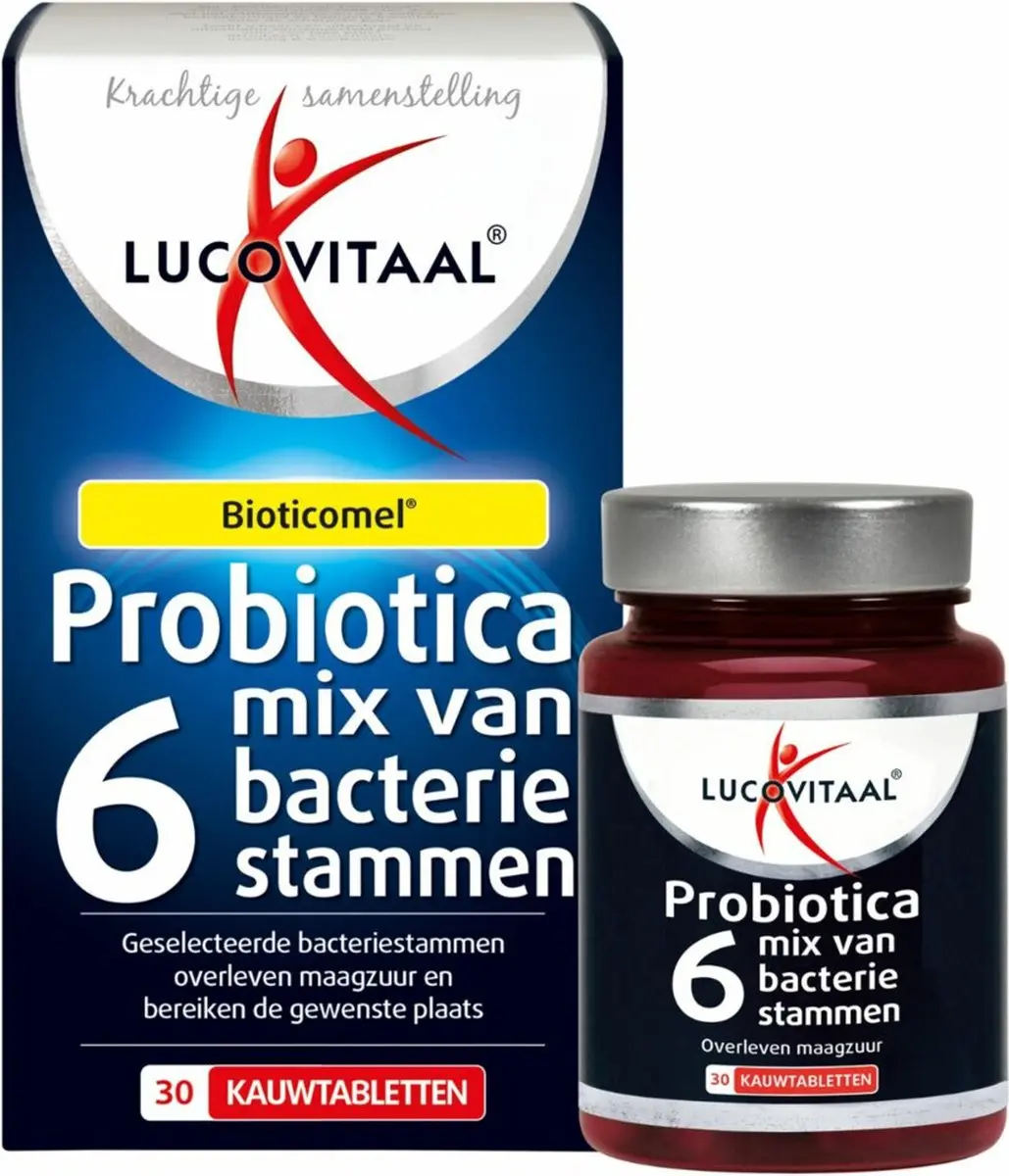 Lucovitaal Biotica Voedingssupplement 30 Kauwtabletten
