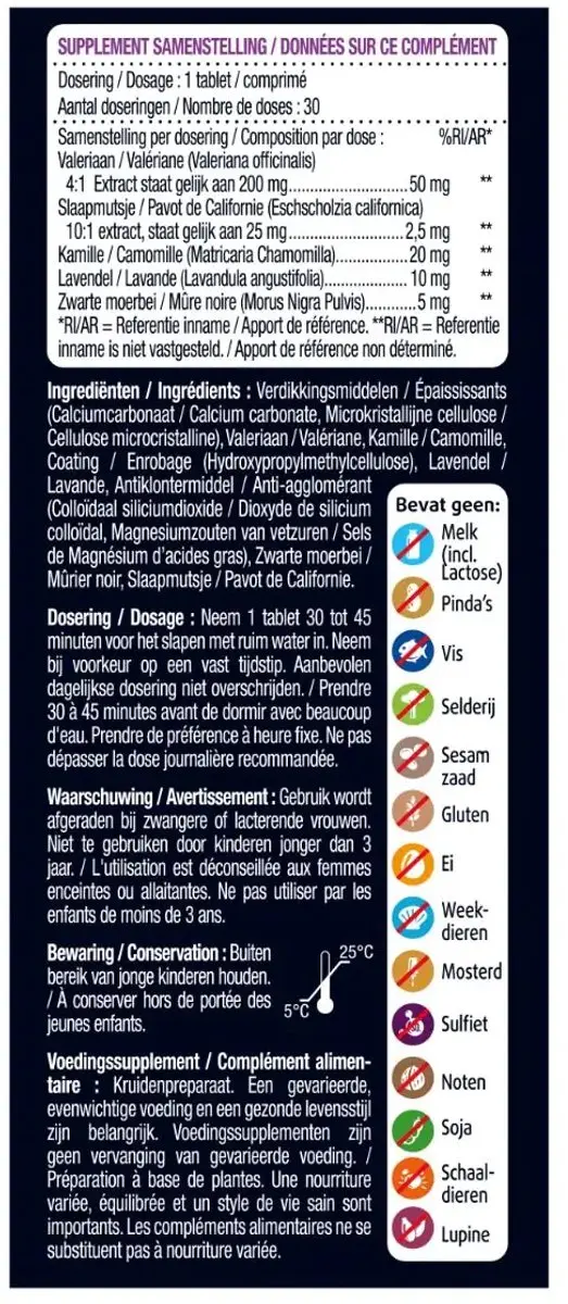 Lucovitaal Slaap Lekker 30 Tabletten