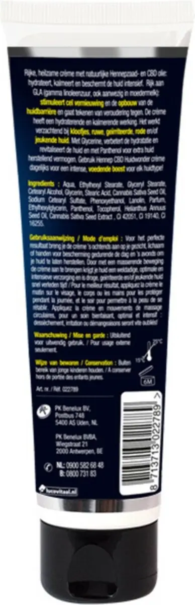 Lucovitaal Hennep CBD Crème 100ml - 3 Stuks