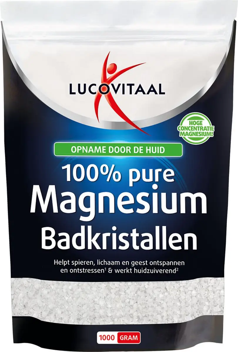 Lucovitaal Magnesium Badkristallen - 2x1kg Voordeelverpakking