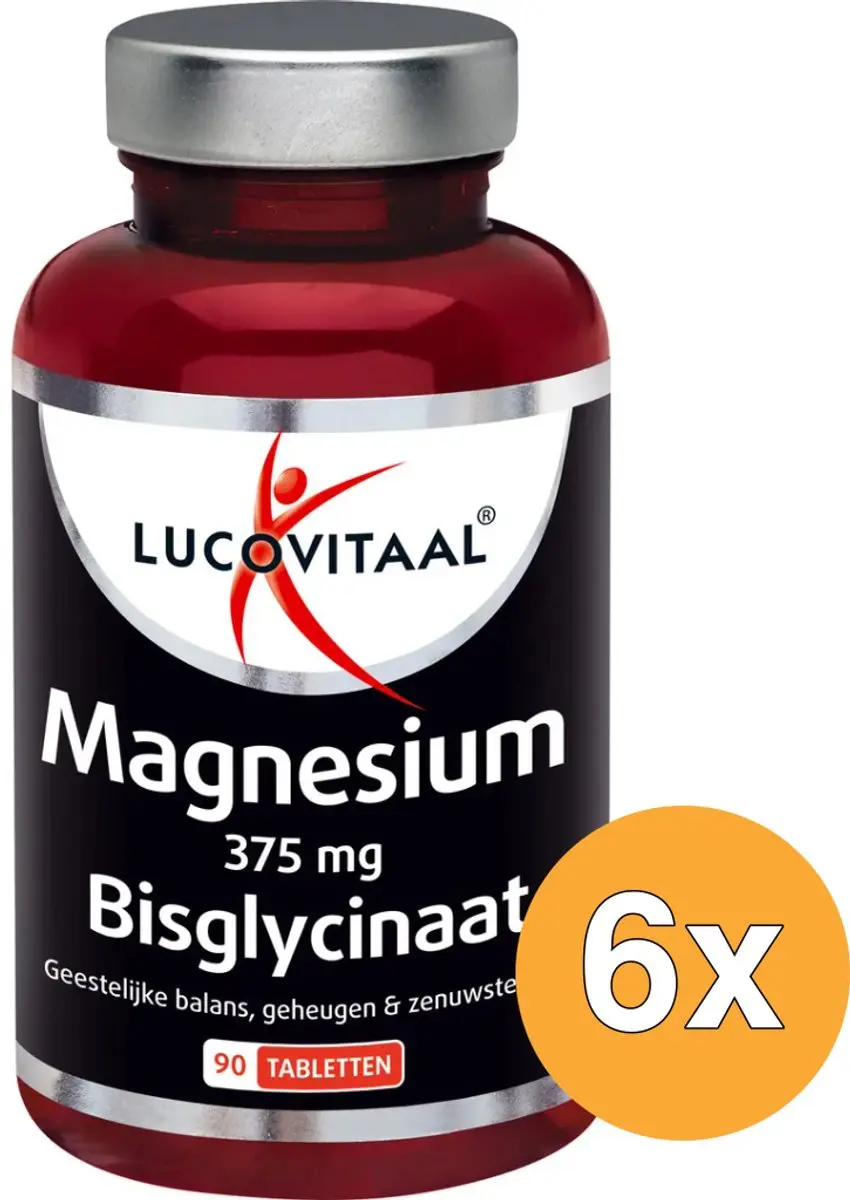 Lucovitaal Magnesium 375mg Bisglycinaat 90 tabletten
