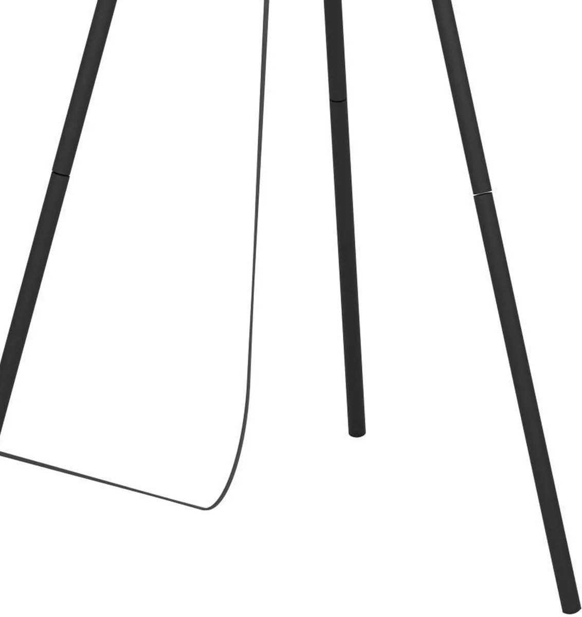 Eglo Hykeham Vloerlamp E27 129,5cm - Zwart/Bruin