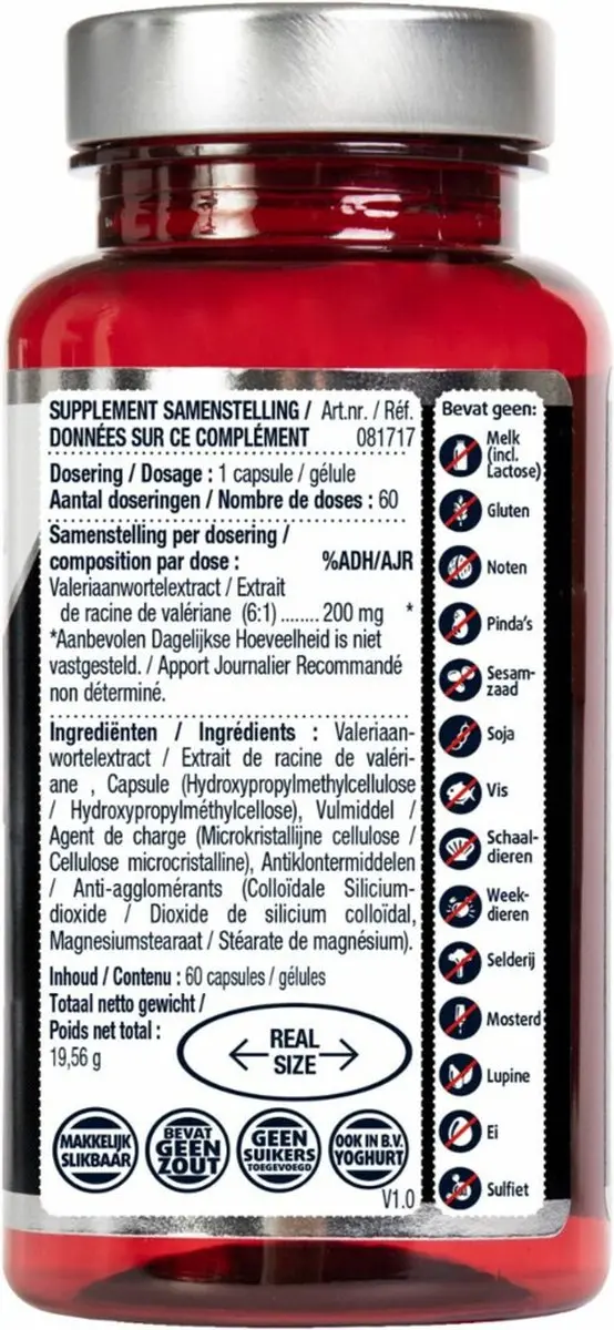Lucovitaal Valeriaan 200mg - 60 Capsules