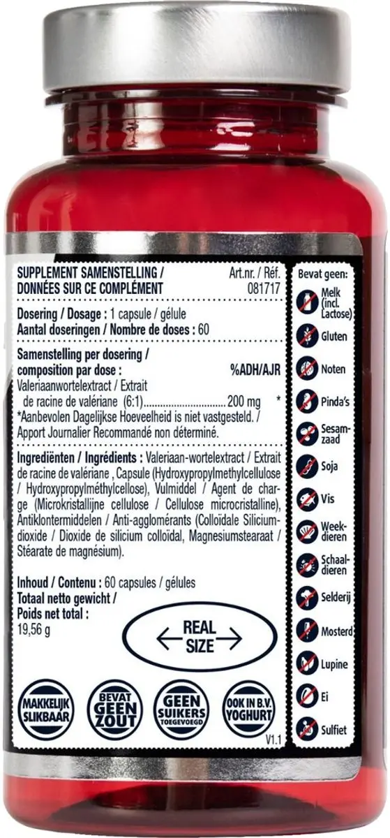 Lucovitaal Valeriaan 200mg - 60 Capsules