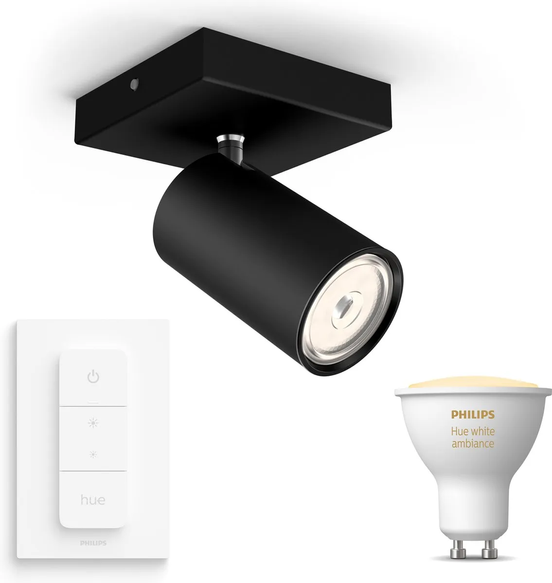Philips Hue Kosipo Opbouwspot Zwart