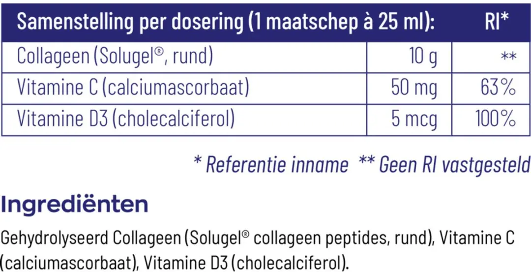 Vitakruid Collageen Solugel Poeder - 2x250g