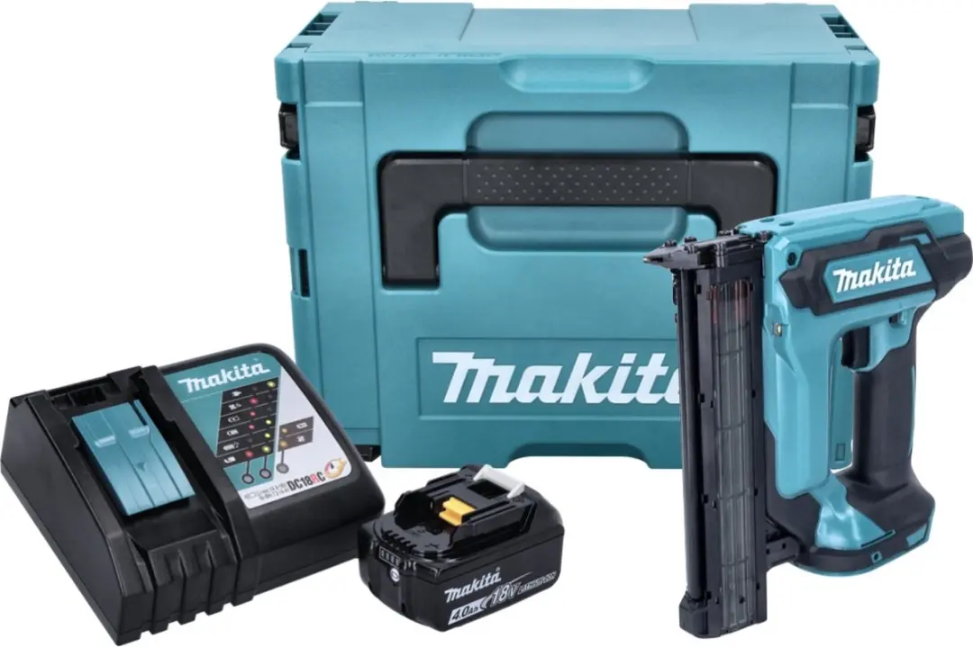 Makita DFN350RM1J Accu Spijkermachine 18V - 15-35mm - 4.0Ah + Lader + Makpac