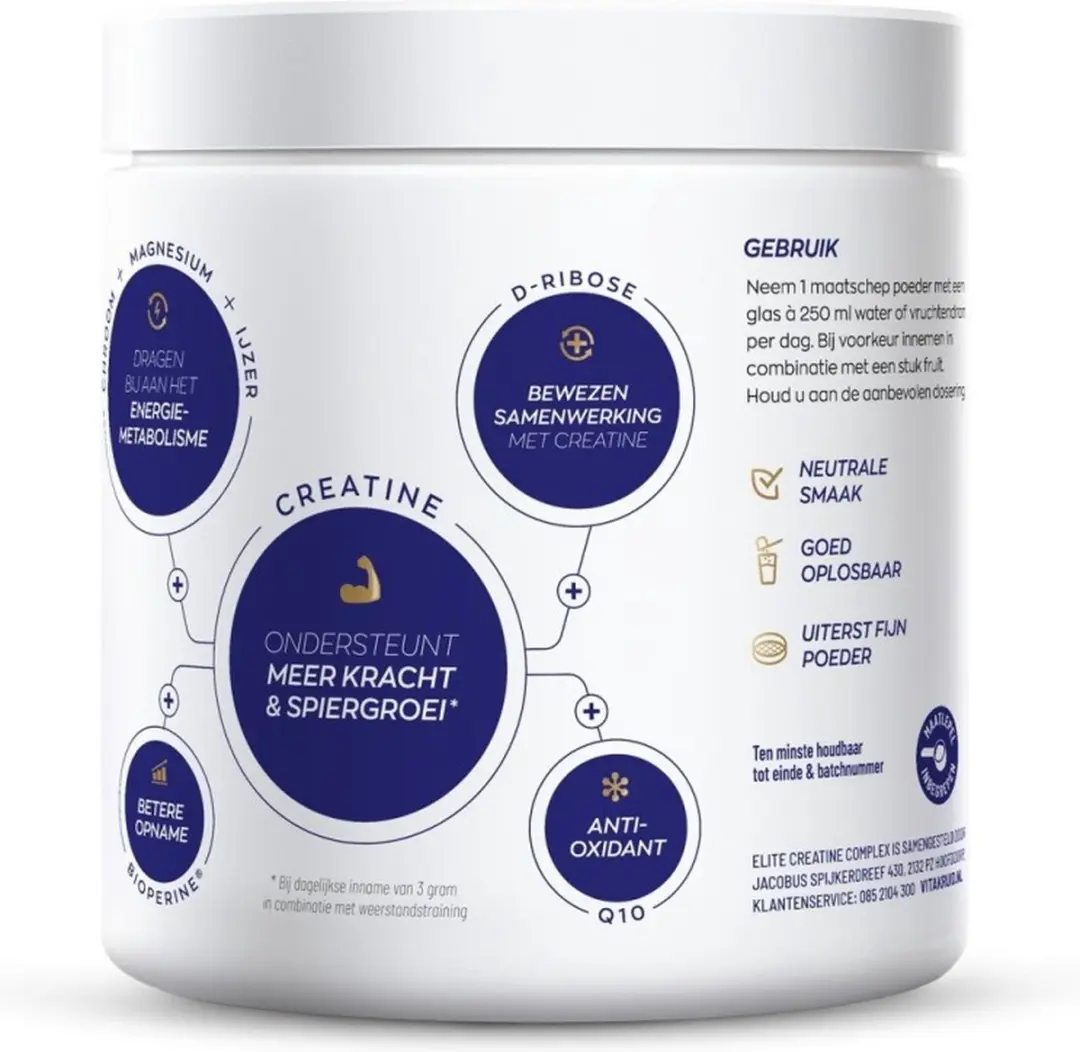 Vitakruid Elite Creatine Complex 30 dagen - 262ml