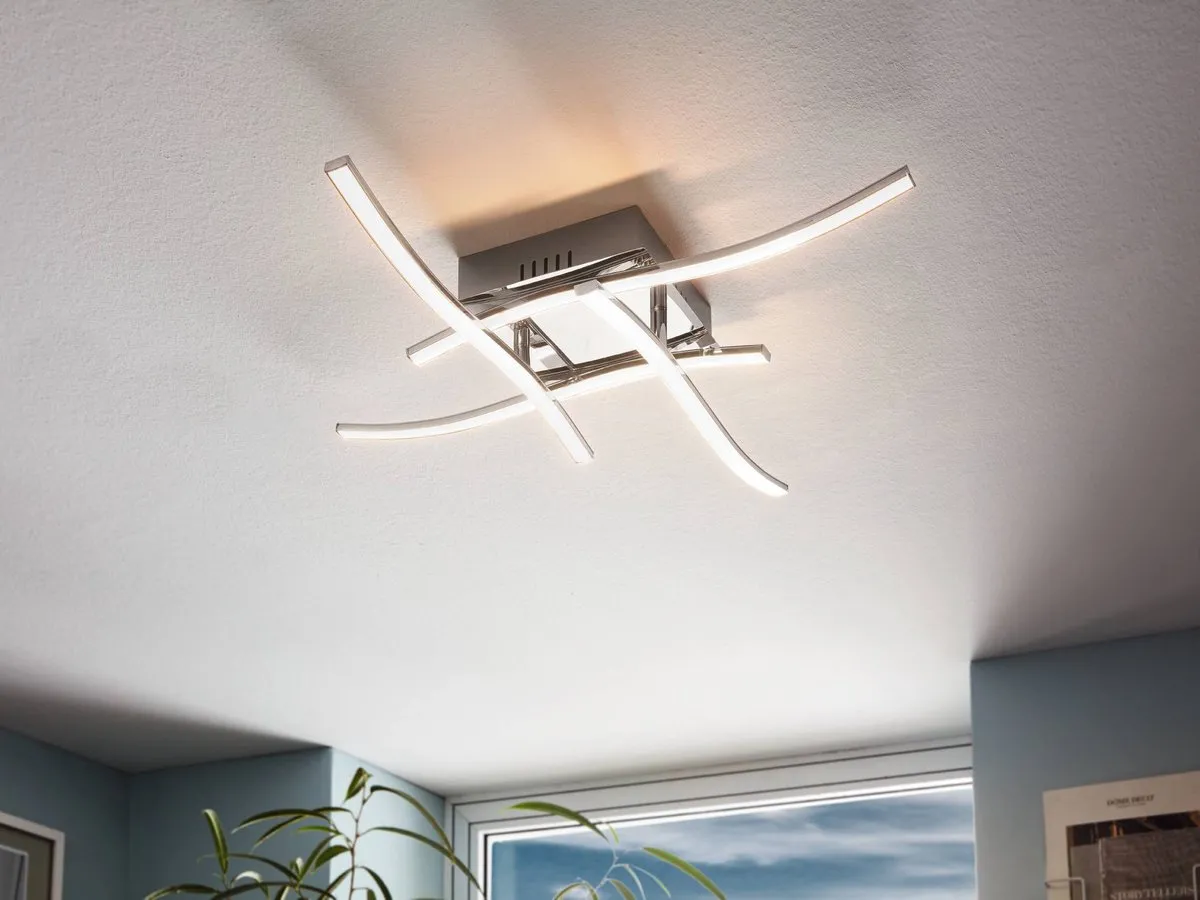 Eglo Valmora Plafondlamp LED Ø33.5cm - Chroom