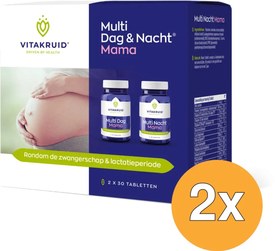 Vitakruid Multi Dag & Nacht Mama 100% Vegan