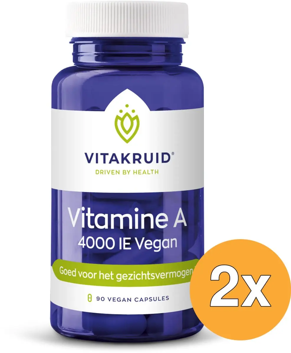 Vitakruid Vitamine A 4000 IE Vegan - 180 Capsules
