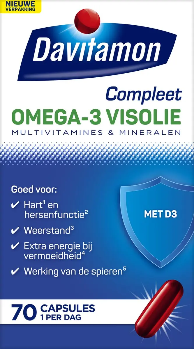 Davitamon Compleet Omega 3 Visolie
