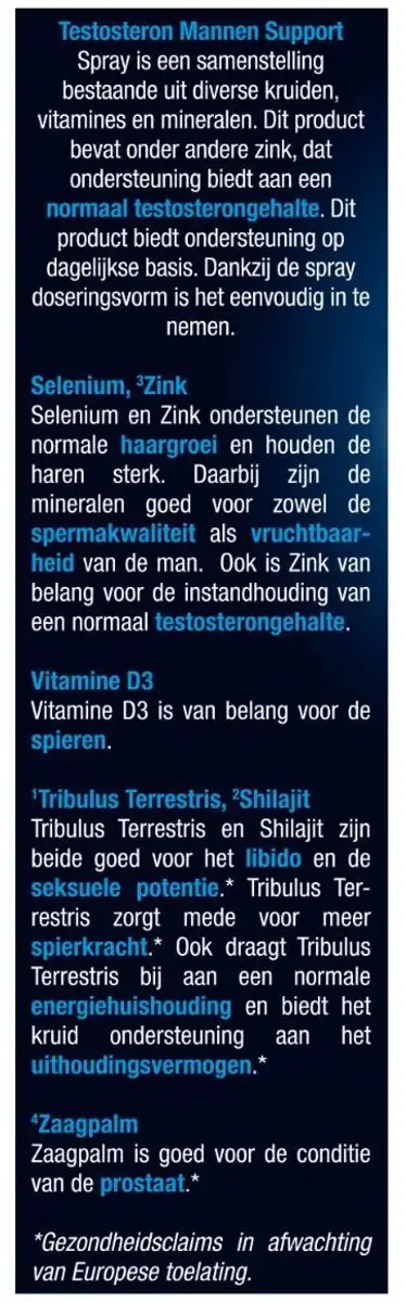 Lucovitaal Testosteron Mannen Support Spray 30ml