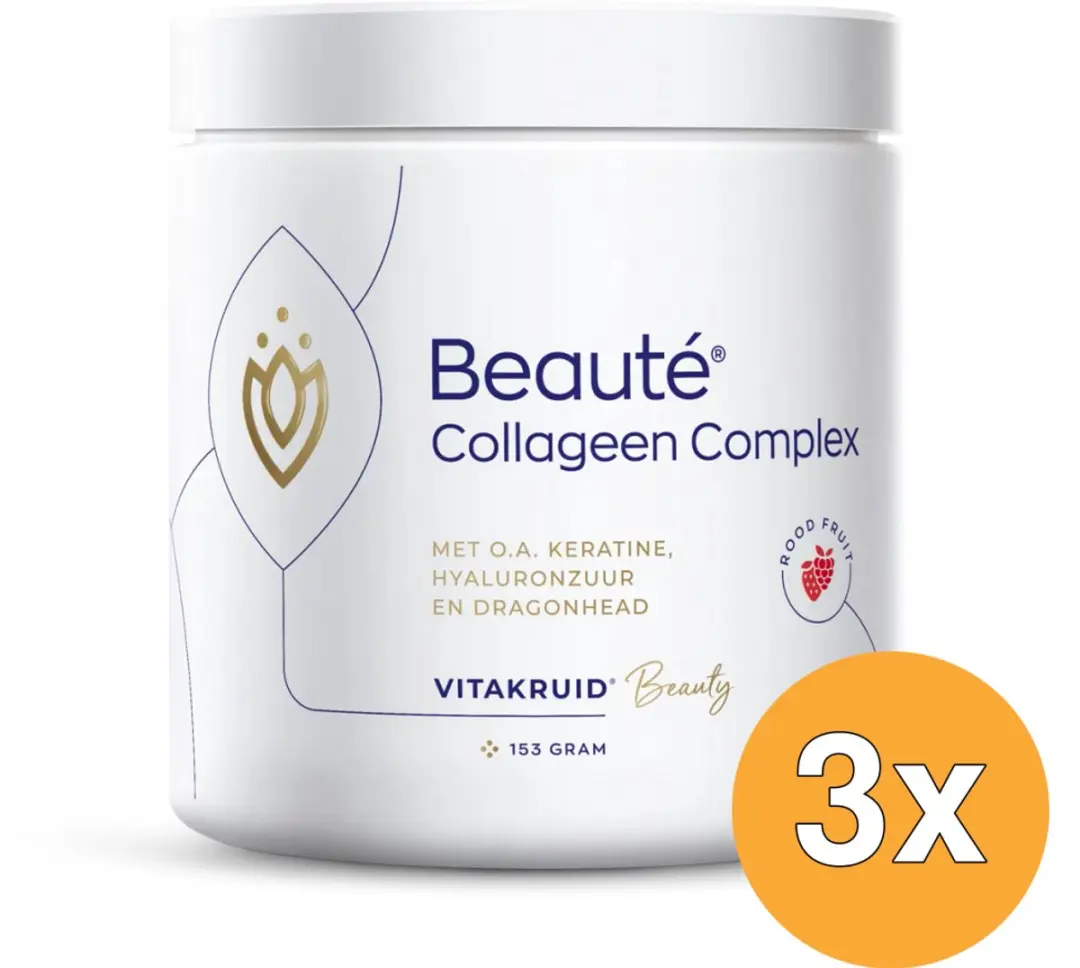 Vitakruid Beauté Collageen Complex Rood Fruit 462g